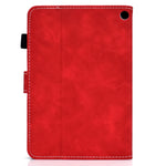 Custodia tablet in pelle con texture bovina per Amazon Kindle Fire 7 2022