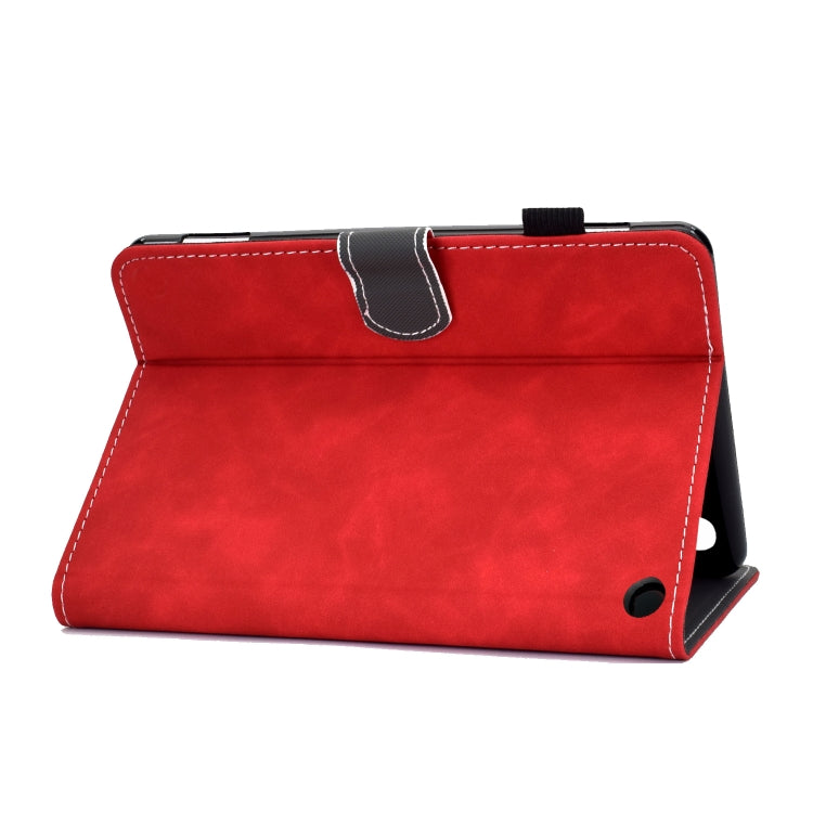 Custodia tablet in pelle con texture bovina per Amazon Kindle Fire 7 2022