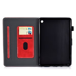 Custodia tablet in pelle con texture bovina per Amazon Kindle Fire 7 2022