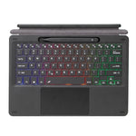 Tastiera Bluetooth touch retroilluminata tricolore per Microsoft Surface Pro