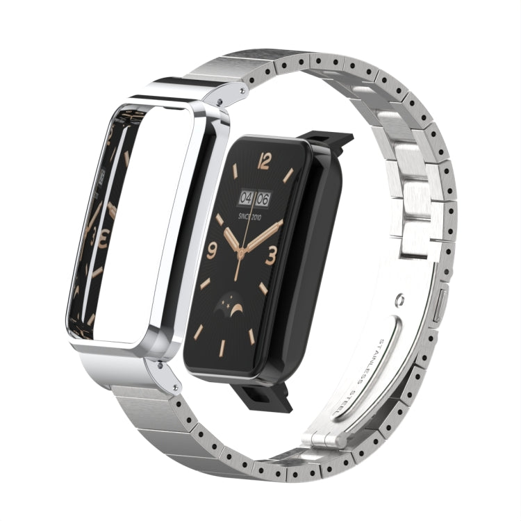 Cinturino metallo con giunto bambù per Xiaomi Mi Band 7 Pro