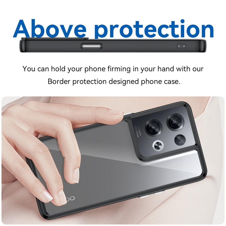 Custodia acrilico TPU per OPPO Reno8 Pro+ 5G e Pro India serie colorata