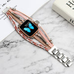 Cinturino per gioielli per Apple Watch Series, 7 45mm / 6&SE&5&4 44mm / 3&2&1 42mm, 7 41mm / 6&SE&5&4 40mm / 3&2&1 38mm