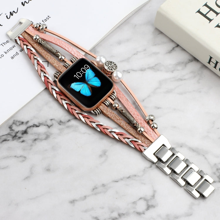 Cinturino per gioielli per Apple Watch Series, 7 45mm / 6&SE&5&4 44mm / 3&2&1 42mm, 7 41mm / 6&SE&5&4 40mm / 3&2&1 38mm