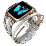 Cinturino per gioielli per Apple Watch Series, 7 45mm / 6&SE&5&4 44mm / 3&2&1 42mm, 7 41mm / 6&SE&5&4 40mm / 3&2&1 38mm