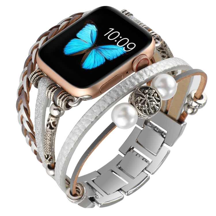 Cinturino per gioielli per Apple Watch Series, 7 45mm / 6&SE&5&4 44mm / 3&2&1 42mm, 7 41mm / 6&SE&5&4 40mm / 3&2&1 38mm