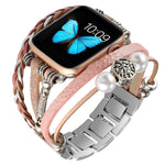 Cinturino per gioielli per Apple Watch Series, 7 45mm / 6&SE&5&4 44mm / 3&2&1 42mm, 7 41mm / 6&SE&5&4 40mm / 3&2&1 38mm