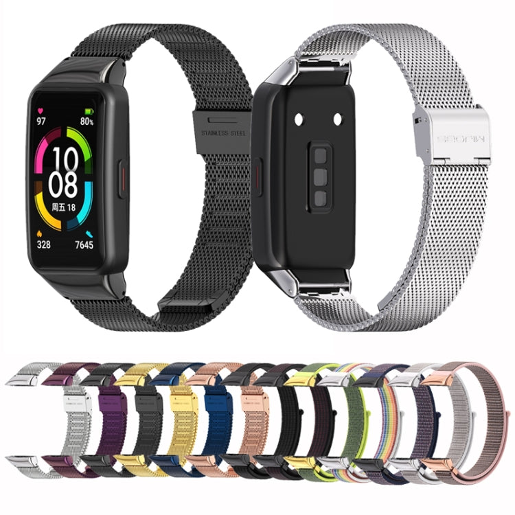 Cinturino in nylon traspirante per Huawei Band 6