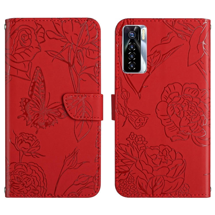 Custodia in pelle con supporto e slot per carte per Tecno Camon 17 Pro, 17P, 18i