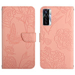 Custodia in pelle con supporto e slot per carte per Tecno Camon 17 Pro, 17P, 18i