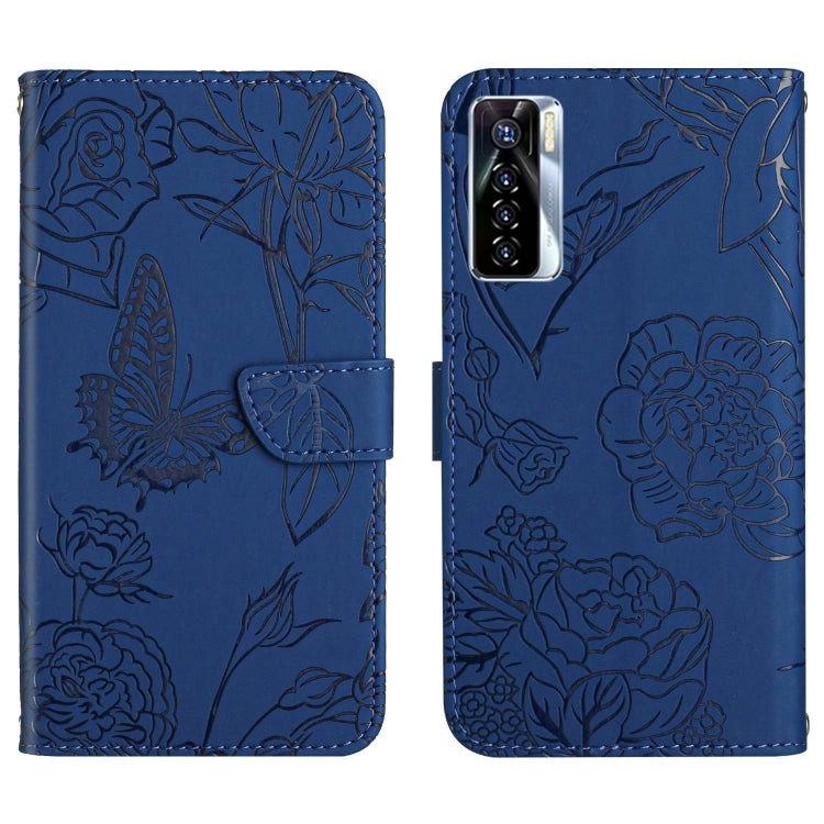 Custodia in pelle con supporto e slot per carte per Tecno Camon 17 Pro, 17P, 18i