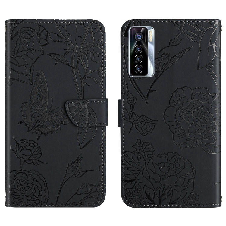 Custodia in pelle con supporto e slot per carte per Tecno Camon 17 Pro, 17P, 18i