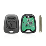 Telecomando auto 2 pulsanti 433 MHz per Peugeot 206