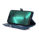 Custodia portafoglio in pelle con slot carte per iPhone 14 Plus