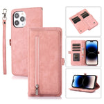Custodia portafoglio in pelle con slot carte per iPhone 14 Plus