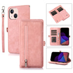 Custodia portafoglio in pelle con slot carte per iPhone 14 Plus