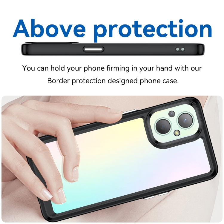 Custodia acrilico TPU per OPPO F21 Pro 5G serie colorata