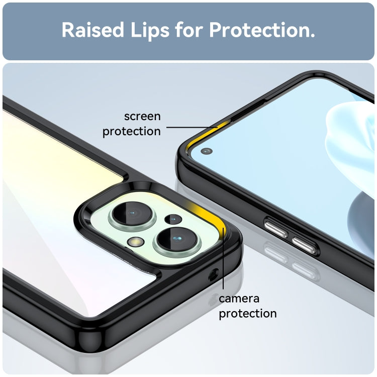 Custodia acrilico TPU per OPPO F21 Pro 5G serie colorata