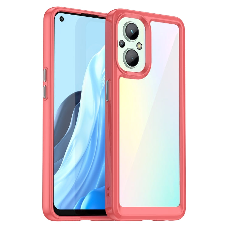 Custodia acrilico TPU per OPPO F21 Pro 5G serie colorata