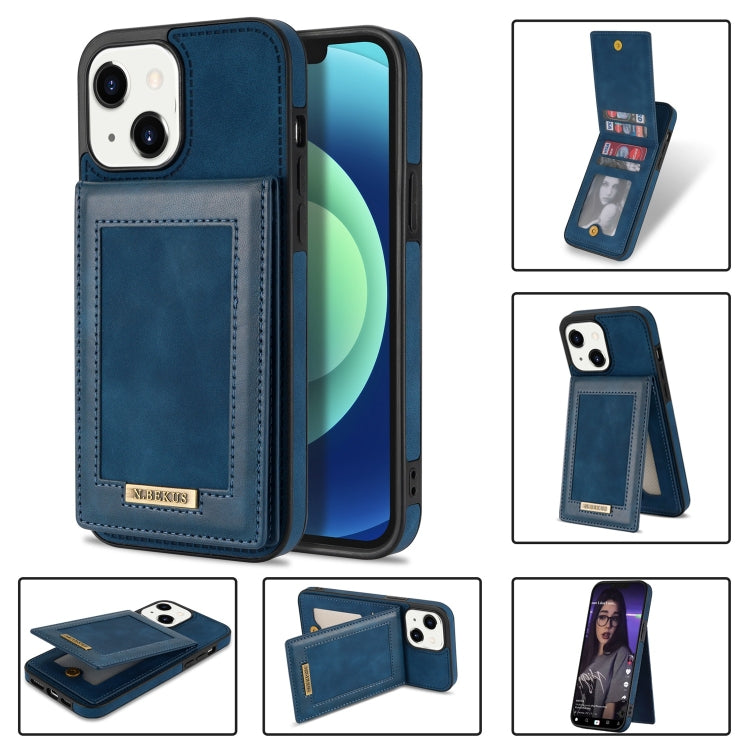 Custodia portafoglio in pelle con slot carte per iPhone 13 mini