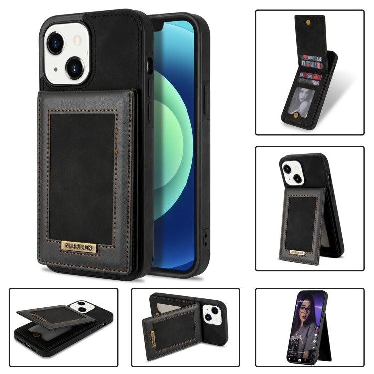 Custodia portafoglio in pelle con slot carte per iPhone 13 mini