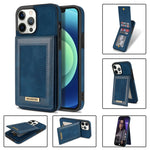 Custodia portafoglio in pelle con slot carte per iPhone 13 mini