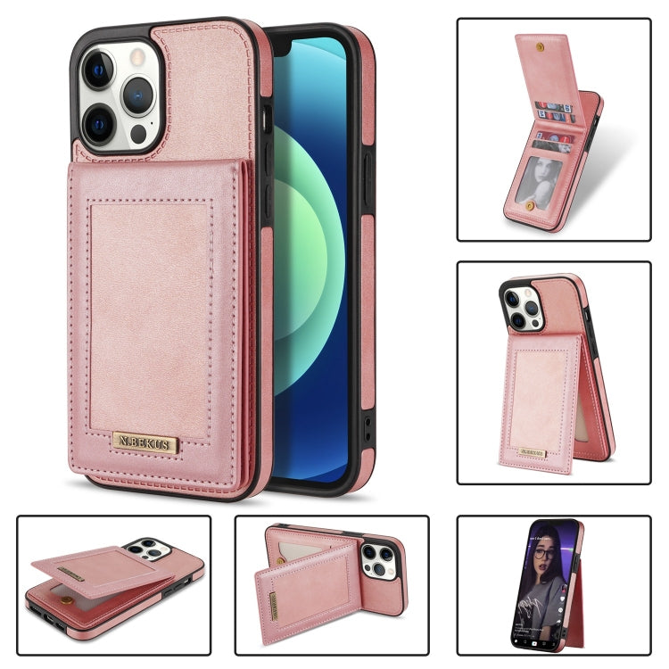 Custodia portafoglio in pelle con slot carte per iPhone 13 mini