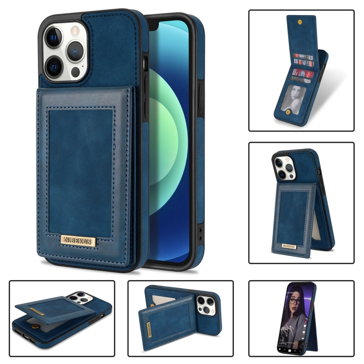 Custodia portafoglio in pelle con slot carte per iPhone 13 mini