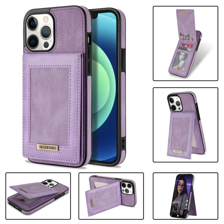 Custodia portafoglio in pelle con slot carte per iPhone 13 mini
