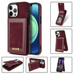 Custodia portafoglio in pelle con slot carte per iPhone 13 mini