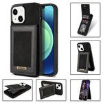 Custodia portafoglio in pelle con slot carte per iPhone 13 mini