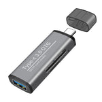 Lettore schede OTG USB 3.0 tipo-C per Micro SD e SD