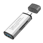 Lettore schede OTG USB 3.0 tipo-C per Micro SD e SD