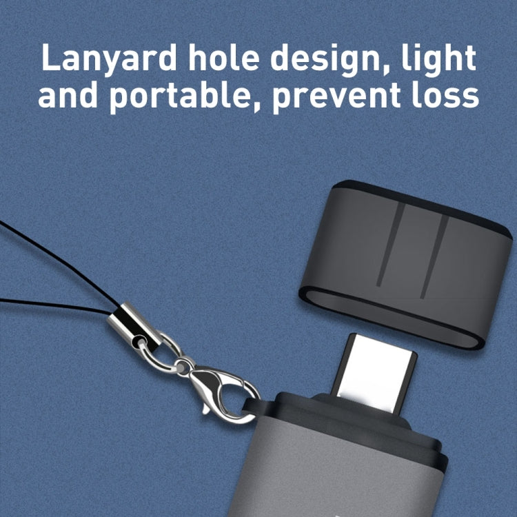 Lettore schede OTG USB 3.0 tipo-C per Micro SD e SD