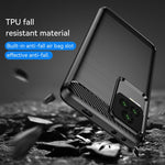 Custodia in TPU in fibra di carbonio con trama spazzolata per Xiaomi Redmi K40S
