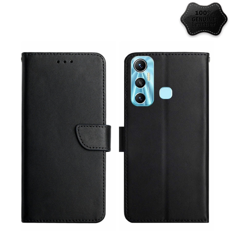 Custodia flip orizzontale in vera pelle per Infinix Hot e Note