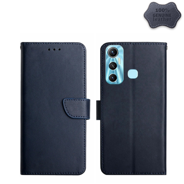 Custodia flip orizzontale in vera pelle per Infinix Hot e Note