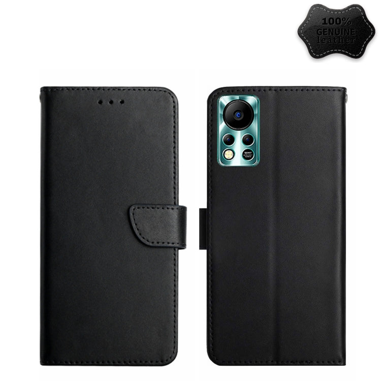 Custodia flip orizzontale in vera pelle per Infinix Hot e Note