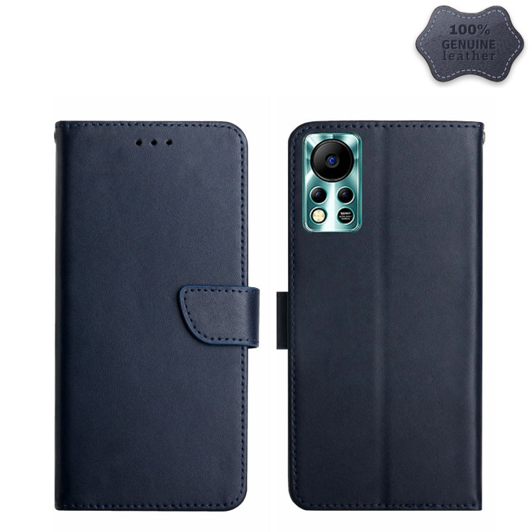 Custodia flip orizzontale in vera pelle per Infinix Hot e Note