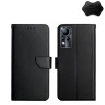 Custodia flip orizzontale in vera pelle per Infinix Hot e Note