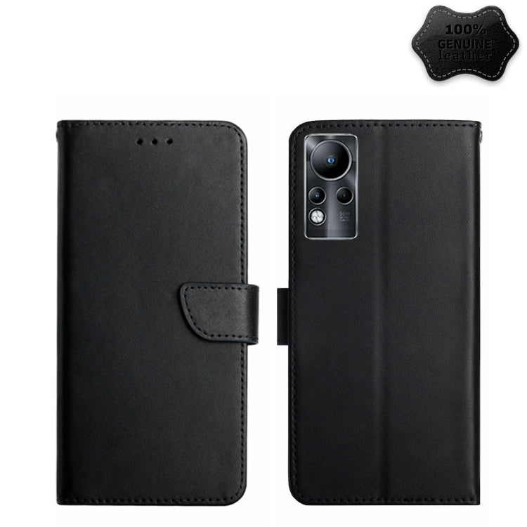 Custodia flip orizzontale in vera pelle per Infinix Hot e Note