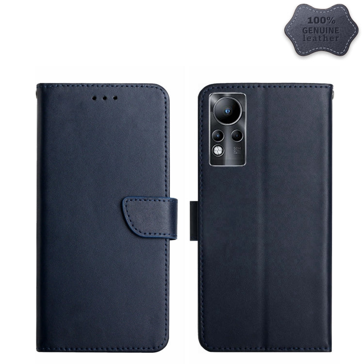 Custodia flip orizzontale in vera pelle per Infinix Hot e Note