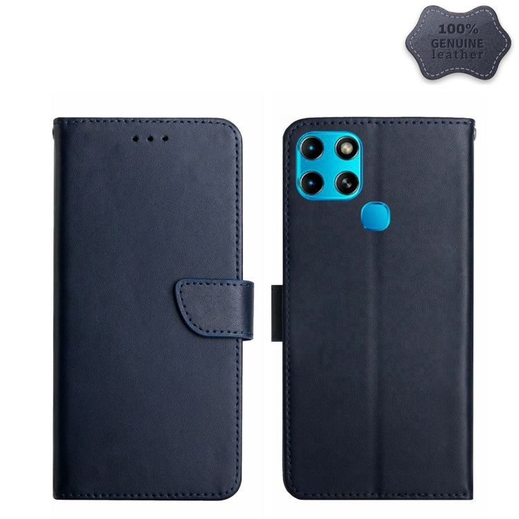 Custodia flip orizzontale in vera pelle per Infinix Hot e Note
