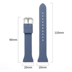 Cinturino universale in silicone 20mm per smartwatch