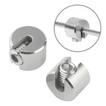 Clip fissa per cavo metallico in acciaio inox 316