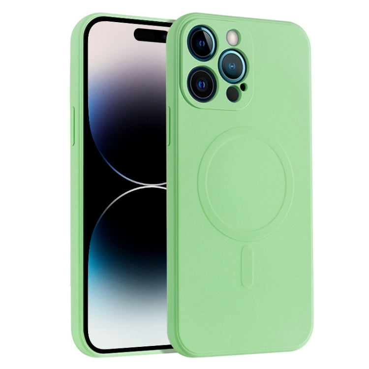 Custodia silicone liquido copertura totale per iPhone 14 Pro Max