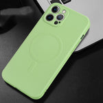 Custodia silicone liquido copertura totale per iPhone 14 Pro Max