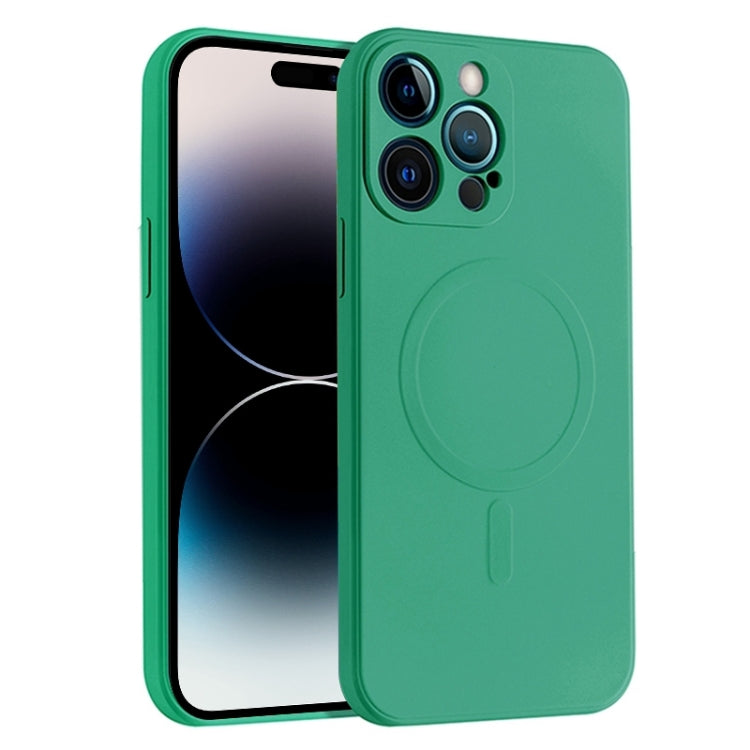 Custodia silicone liquido copertura totale per iPhone 14 Pro Max