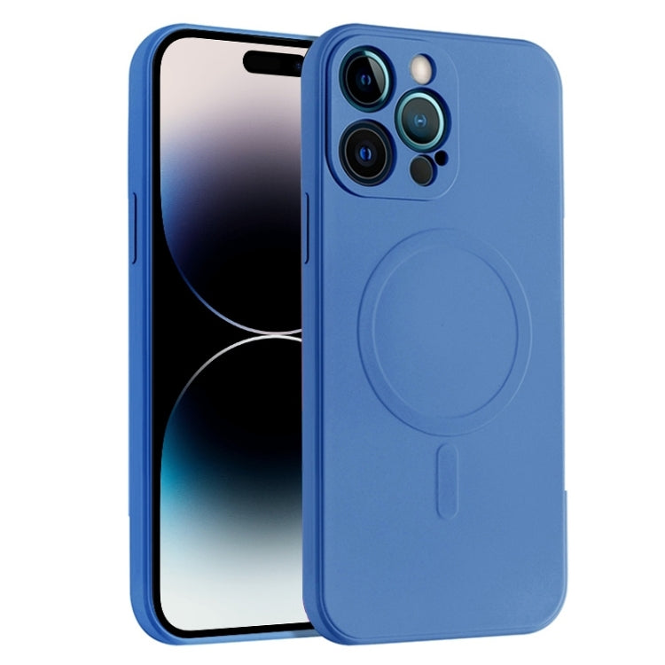 Custodia silicone liquido copertura totale per iPhone 14 Pro Max