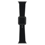 Cinturino in silicone con fibbia nera per Apple Watch
